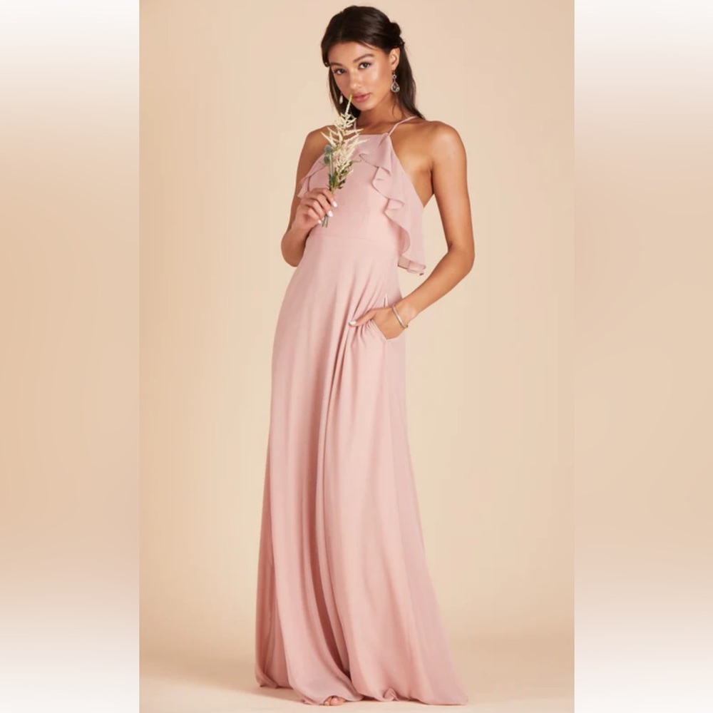 Birdy Grey Jules Chiffon Dress in Dusty Rose Size Small